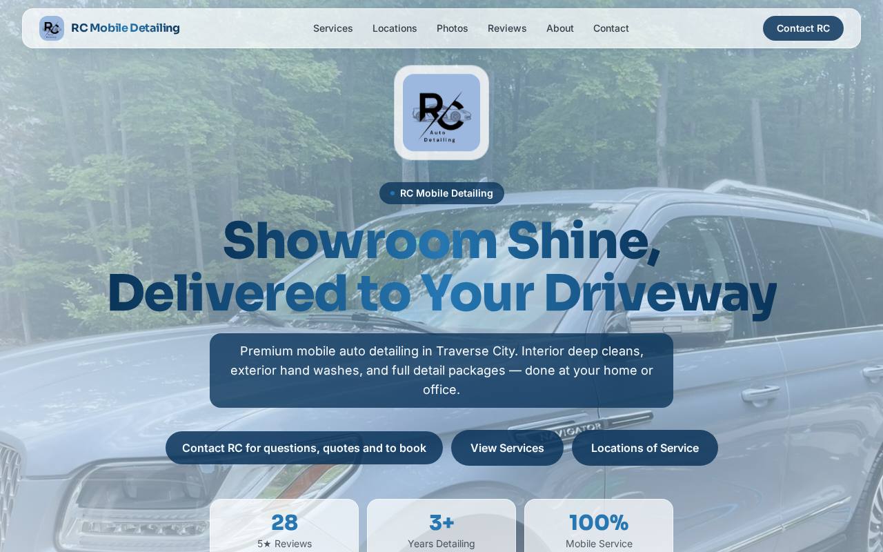 Shine & Go website preview